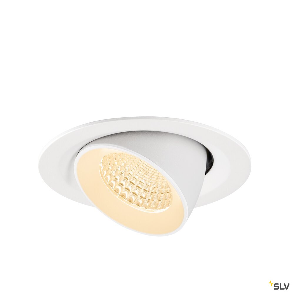 SLV NUMINOS® GIMBLE M, Recessed ceiling light, 2700 K, 55°, white 1009557