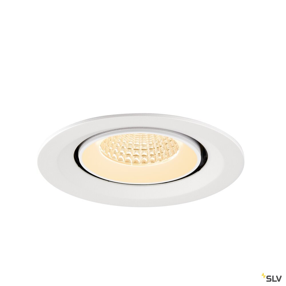 SLV NUMINOS® GIMBLE M, Recessed ceiling light, 2700 K, 55°, white 1009557