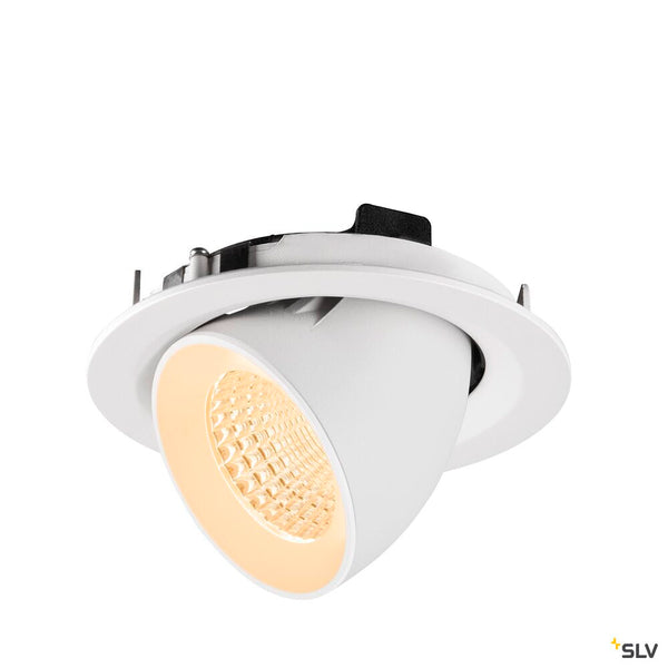 SLV NUMINOS® GIMBLE M, Recessed ceiling light, 2700 K, 55°, white 1009557