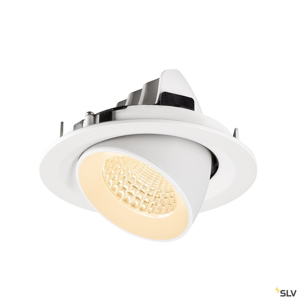 SLV NUMINOS® GIMBLE M, Recessed ceiling light, 2700 K, 55°, white 1009557