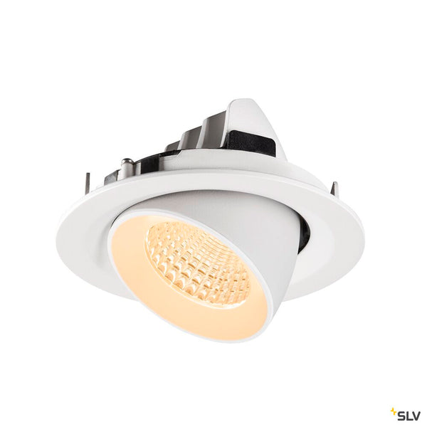 SLV NUMINOS® GIMBLE M, Recessed ceiling light, 2700 K, 55°, white 1009557