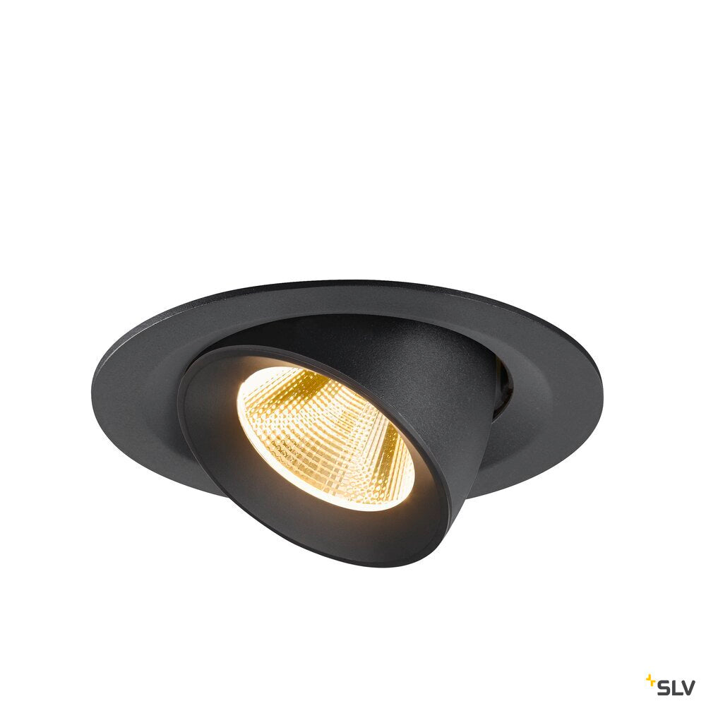 SLV NUMINOS® GIMBLE M, Recessed ceiling light, 3000 K, 20°, black 1009559