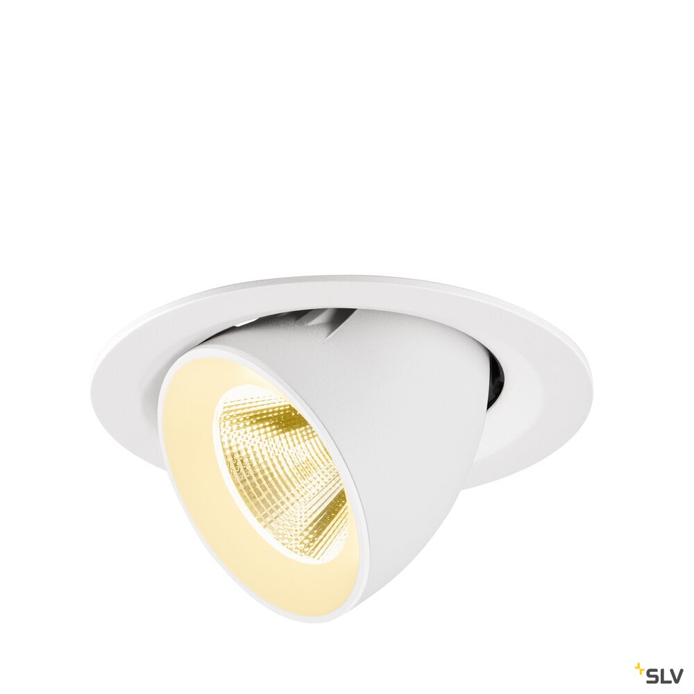 SLV NUMINOS® GIMBLE M, Recessed ceiling light, 3000 K, 20°, white 1009569