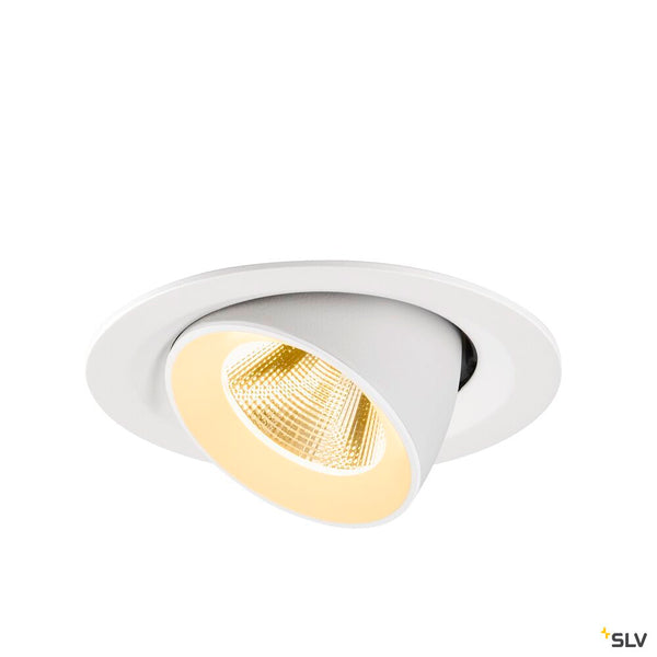 SLV NUMINOS® GIMBLE M, Recessed ceiling light, 3000 K, 20°, white 1009569