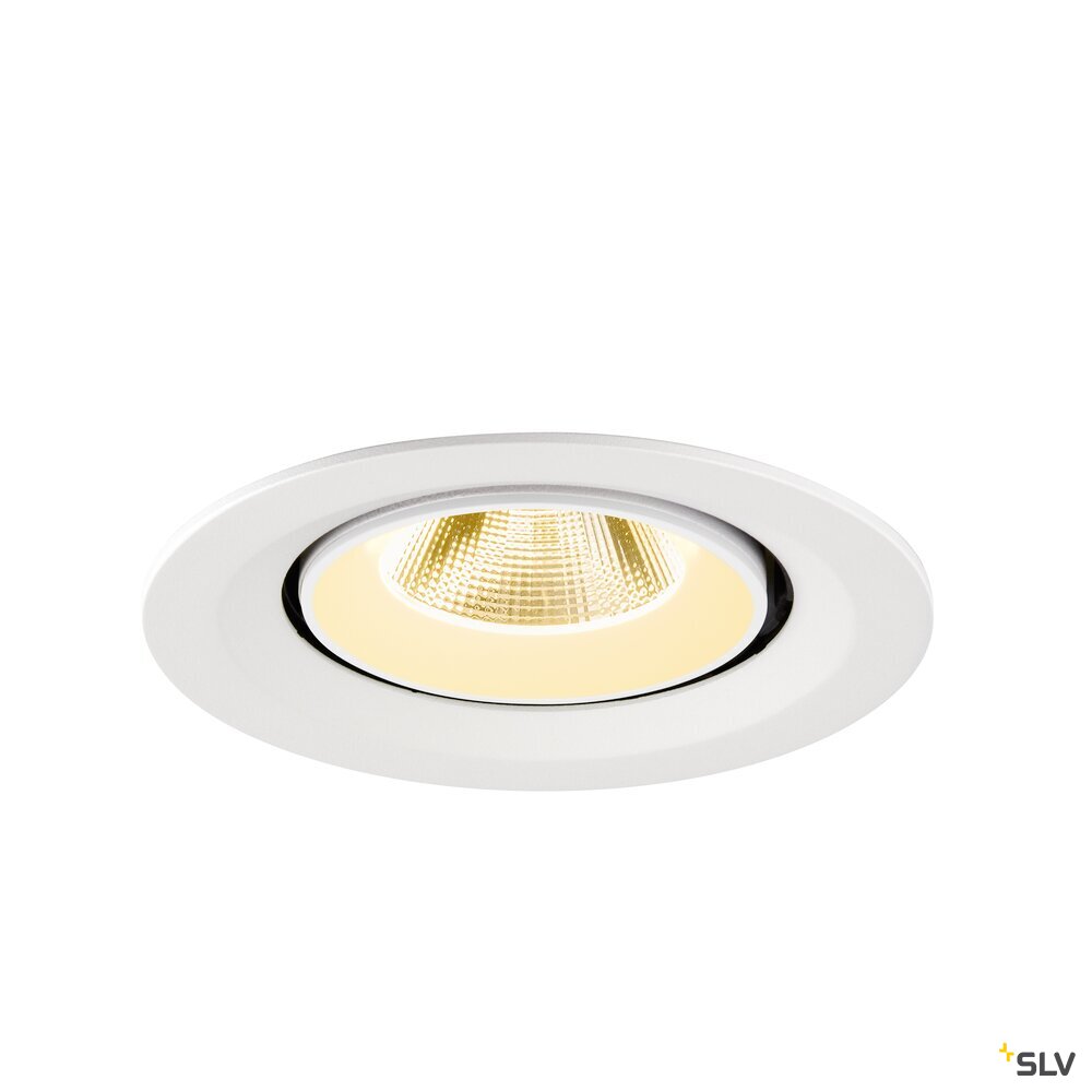 SLV NUMINOS® GIMBLE M, Recessed ceiling light, 3000 K, 20°, white 1009569