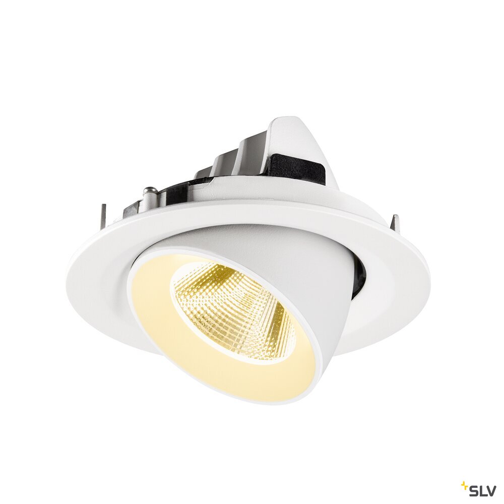 SLV NUMINOS® GIMBLE M, Recessed ceiling light, 3000 K, 20°, white 1009569