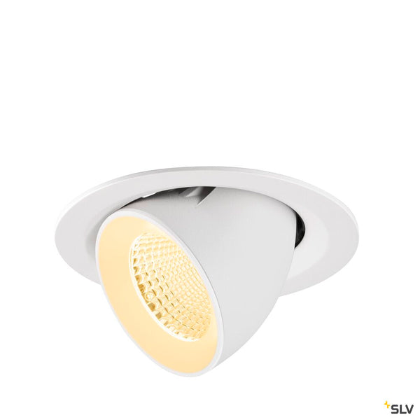 SLV NUMINOS® GIMBLE M, Recessed ceiling light, 3000 K, 40°, white 1009572