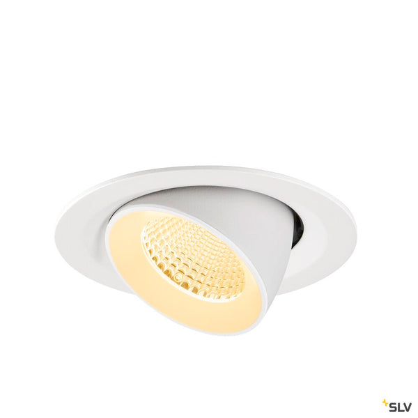 SLV NUMINOS® GIMBLE M, Recessed ceiling light, 3000 K, 40°, white 1009572