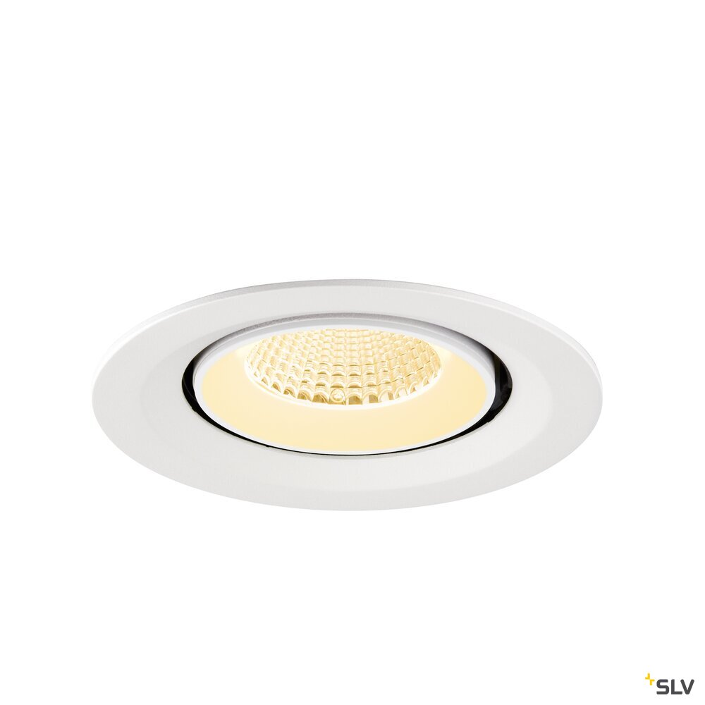 SLV NUMINOS® GIMBLE M, Recessed ceiling light, 3000 K, 40°, white 1009572