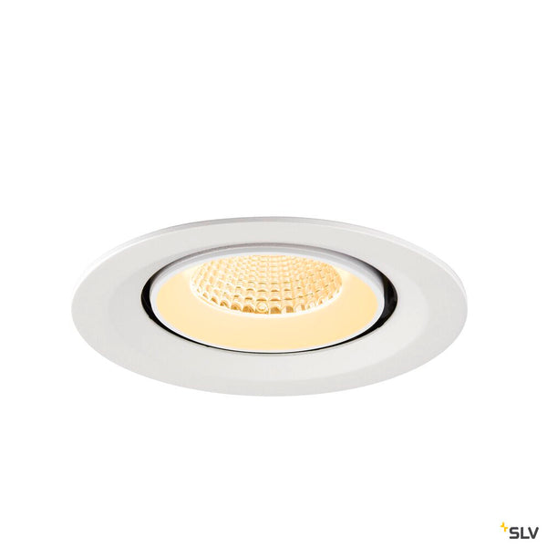 SLV NUMINOS® GIMBLE M, Recessed ceiling light, 3000 K, 40°, white 1009572