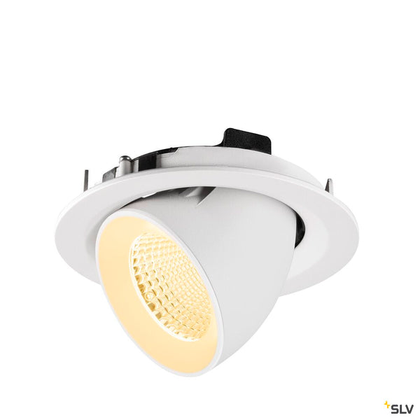 SLV NUMINOS® GIMBLE M, Recessed ceiling light, 3000 K, 40°, white 1009572
