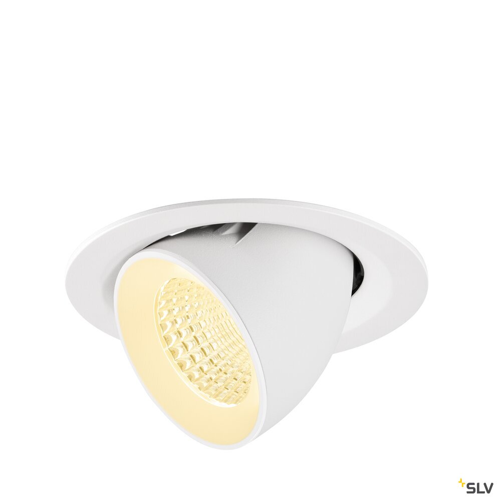SLV NUMINOS® GIMBLE M, Recessed ceiling light, 3000 K, 55°, white 1009575