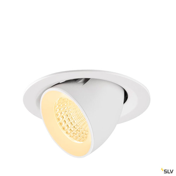 SLV NUMINOS® GIMBLE M, Recessed ceiling light, 3000 K, 55°, white 1009575