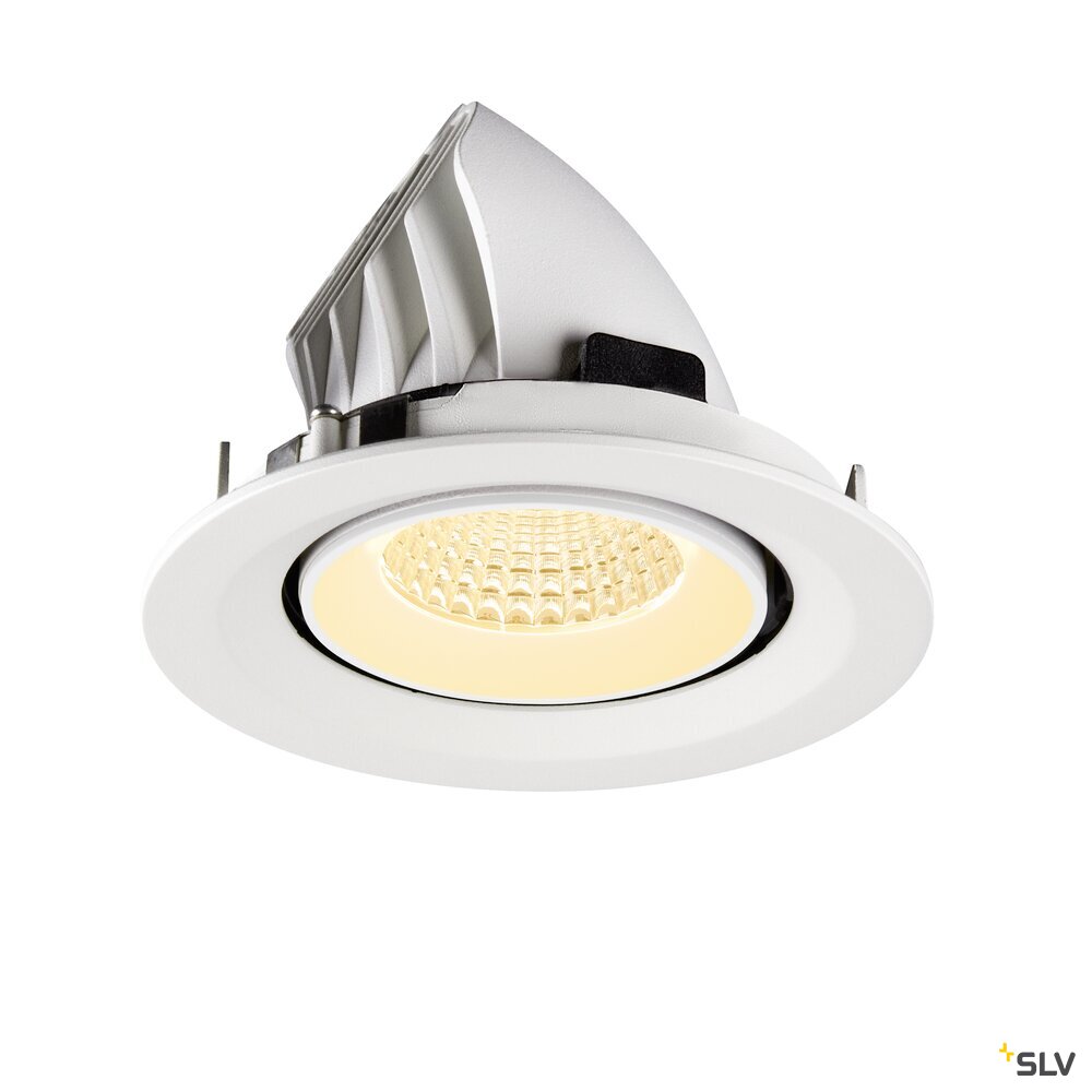 SLV NUMINOS® GIMBLE M, Recessed ceiling light, 3000 K, 55°, white 1009575