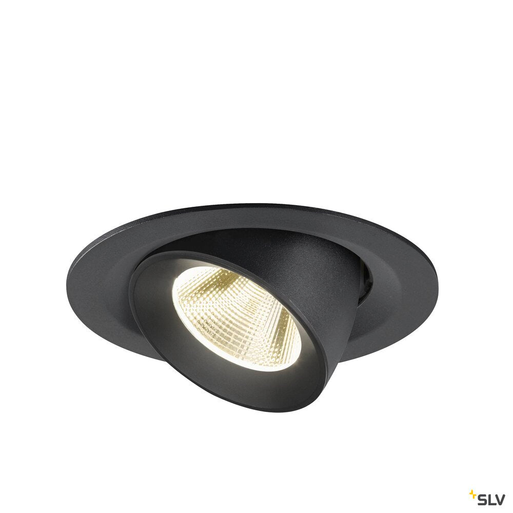 SLV NUMINOS® GIMBLE M, Recessed ceiling light, 4000 K, 20°, black 1009577