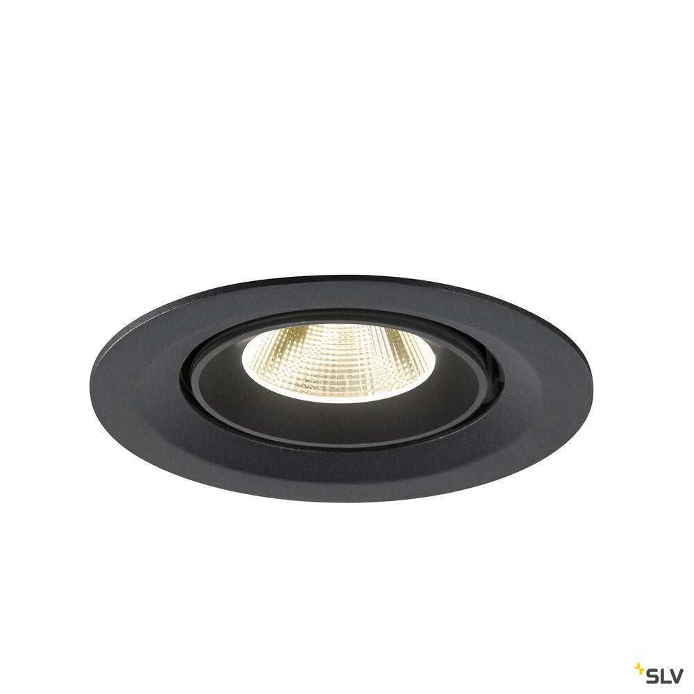 SLV NUMINOS® GIMBLE M, Recessed ceiling light, 4000 K, 20°, black 1009577