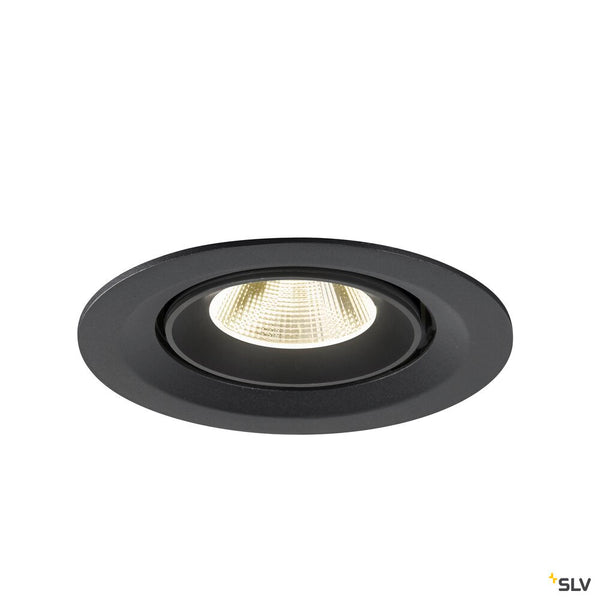 SLV NUMINOS® GIMBLE M, Recessed ceiling light, 4000 K, 20°, black 1009577