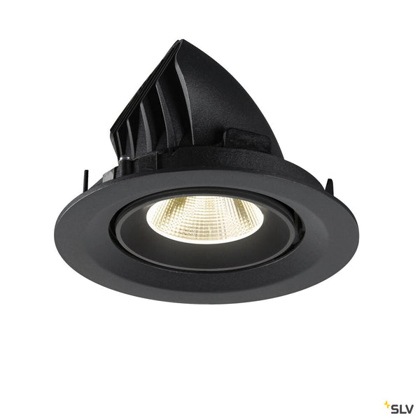 SLV NUMINOS® GIMBLE M, Recessed ceiling light, 4000 K, 20°, black 1009577