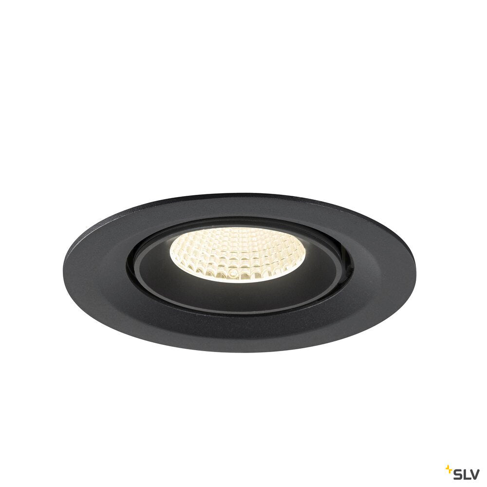 SLV NUMINOS® GIMBLE M, Recessed ceiling light, 4000 K, 40°, black 1009580