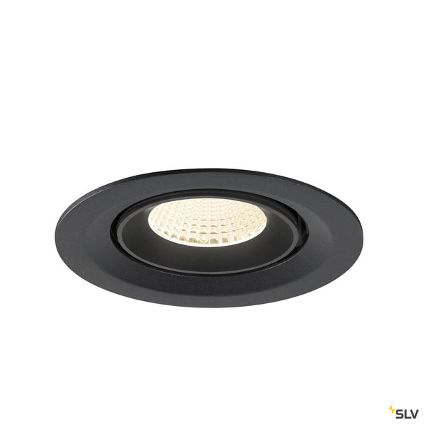 SLV NUMINOS® GIMBLE M, Recessed ceiling light, 4000 K, 40°, black 1009580