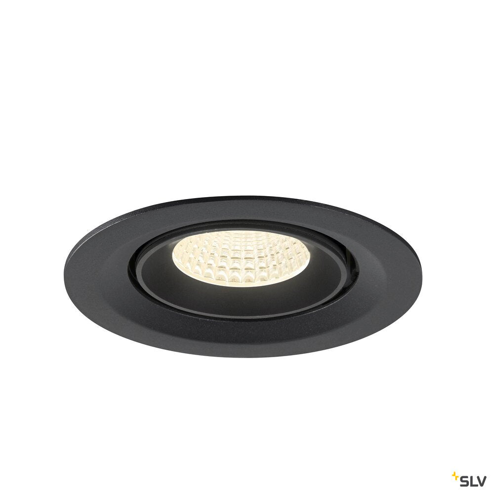 SLV NUMINOS® GIMBLE M, Recessed ceiling light, 4000 K, 55°, black 1009583