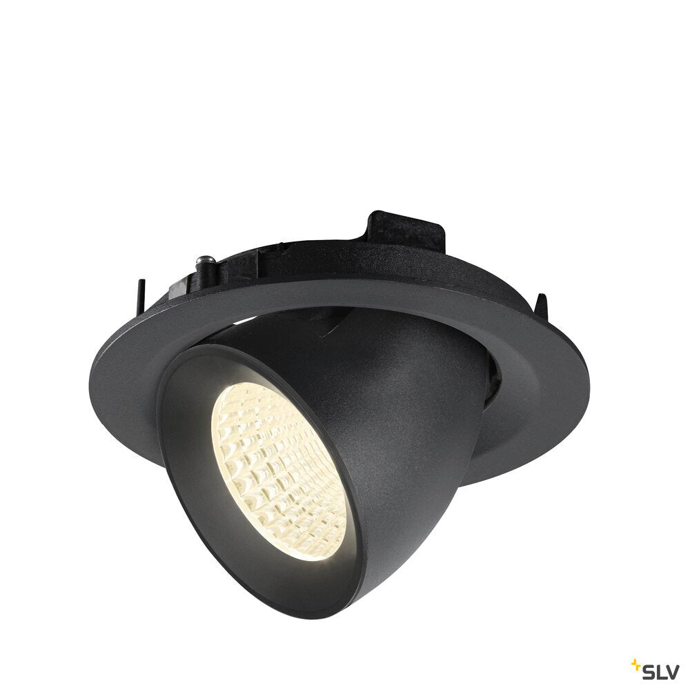 SLV NUMINOS® GIMBLE M, Recessed ceiling light, 4000 K, 55°, black 1009583
