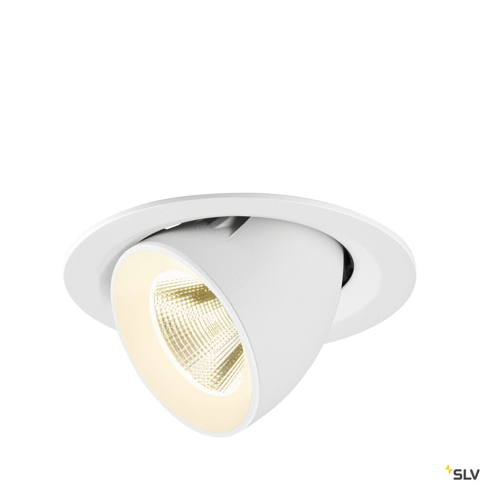 SLV NUMINOS® GIMBLE M, Recessed ceiling light, 4000 K, 20°, white 1009587