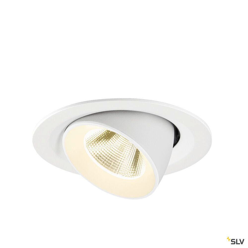 SLV NUMINOS® GIMBLE M, Recessed ceiling light, 4000 K, 20°, white 1009587
