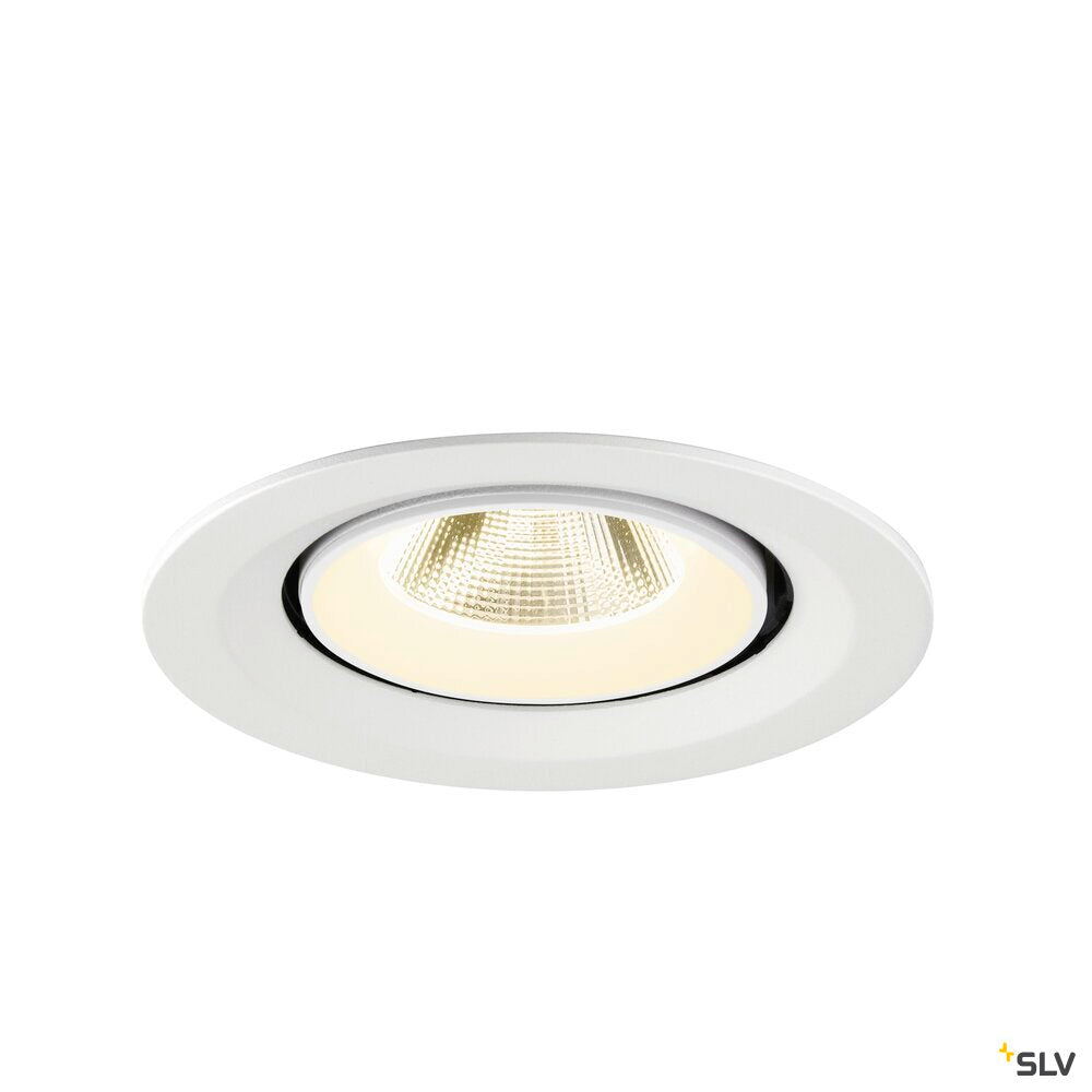 SLV NUMINOS® GIMBLE M, Recessed ceiling light, 4000 K, 20°, white 1009587