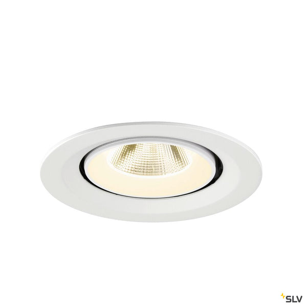 SLV NUMINOS® GIMBLE M, Recessed ceiling light, 4000 K, 20°, white 1009587