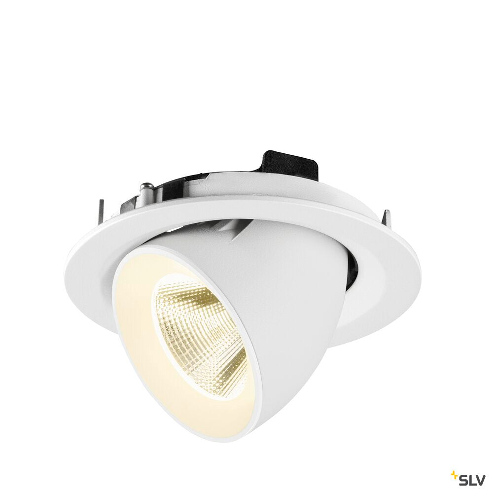 SLV NUMINOS® GIMBLE M, Recessed ceiling light, 4000 K, 20°, white 1009587