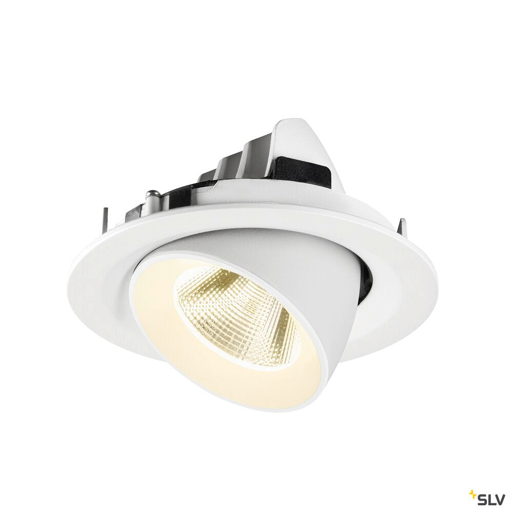 SLV NUMINOS® GIMBLE M, Recessed ceiling light, 4000 K, 20°, white 1009587