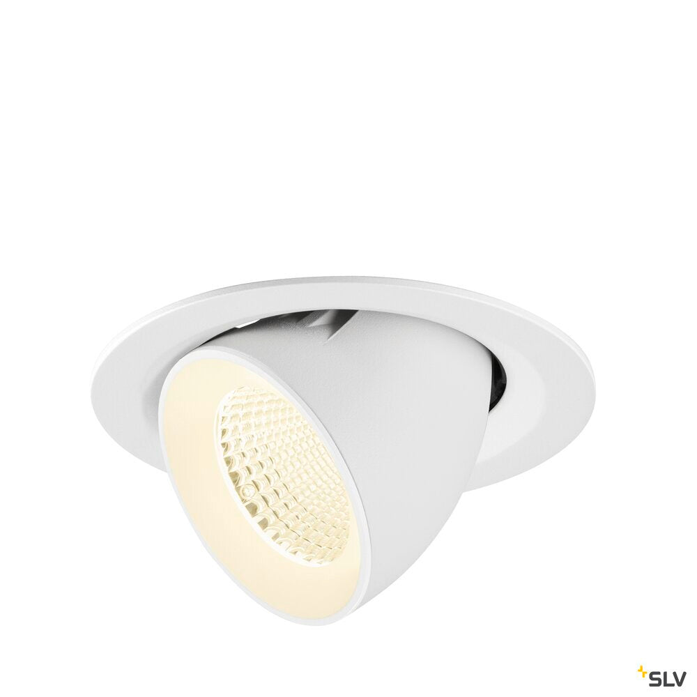 SLV NUMINOS® GIMBLE M, Recessed ceiling light, 4000 K, 40°, white 1009590
