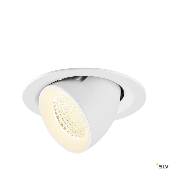 SLV NUMINOS® GIMBLE M, Recessed ceiling light, 4000 K, 40°, white 1009590