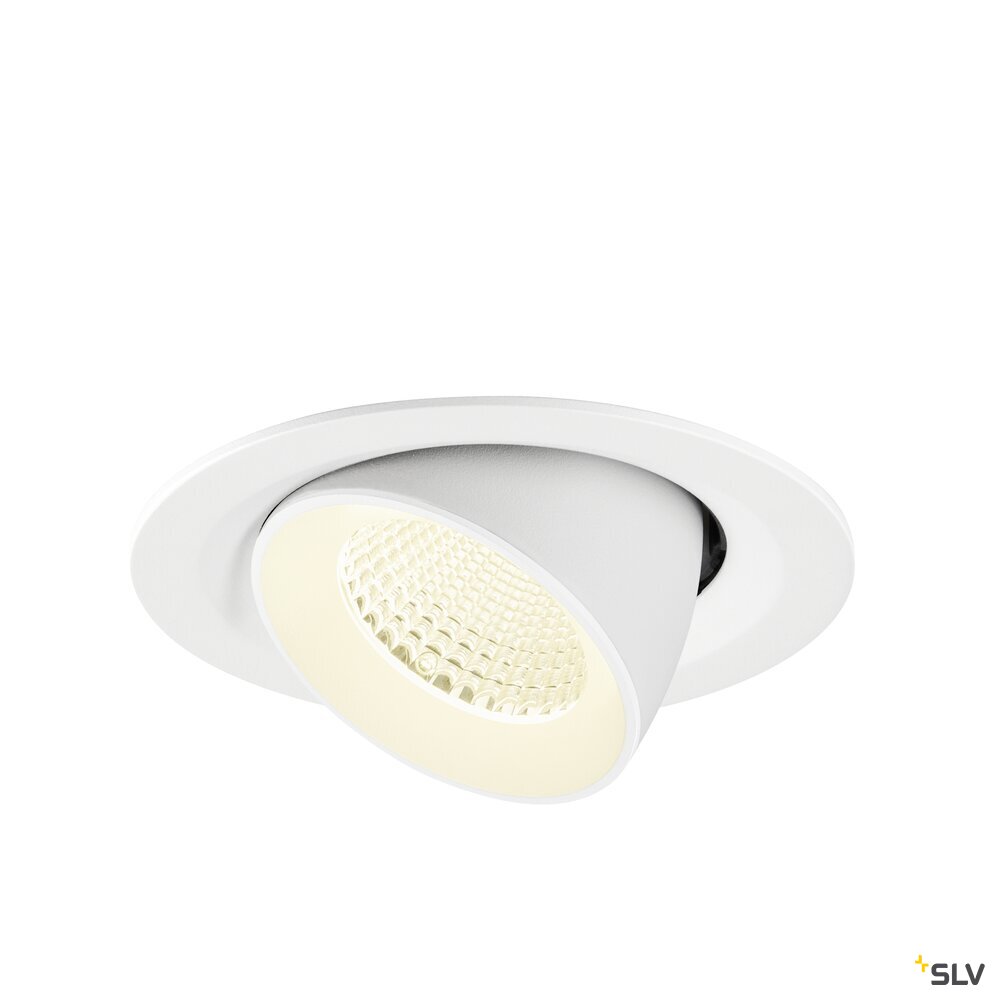 SLV NUMINOS® GIMBLE M, Recessed ceiling light, 4000 K, 40°, white 1009590
