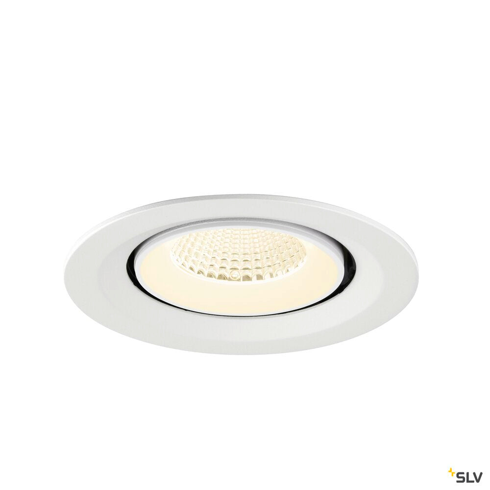 SLV NUMINOS® GIMBLE M, Recessed ceiling light, 4000 K, 40°, white 1009590