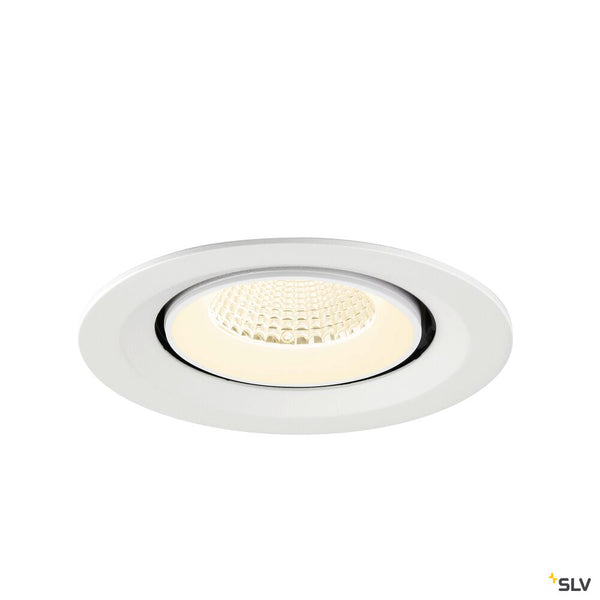 SLV NUMINOS® GIMBLE M, Recessed ceiling light, 4000 K, 40°, white 1009590