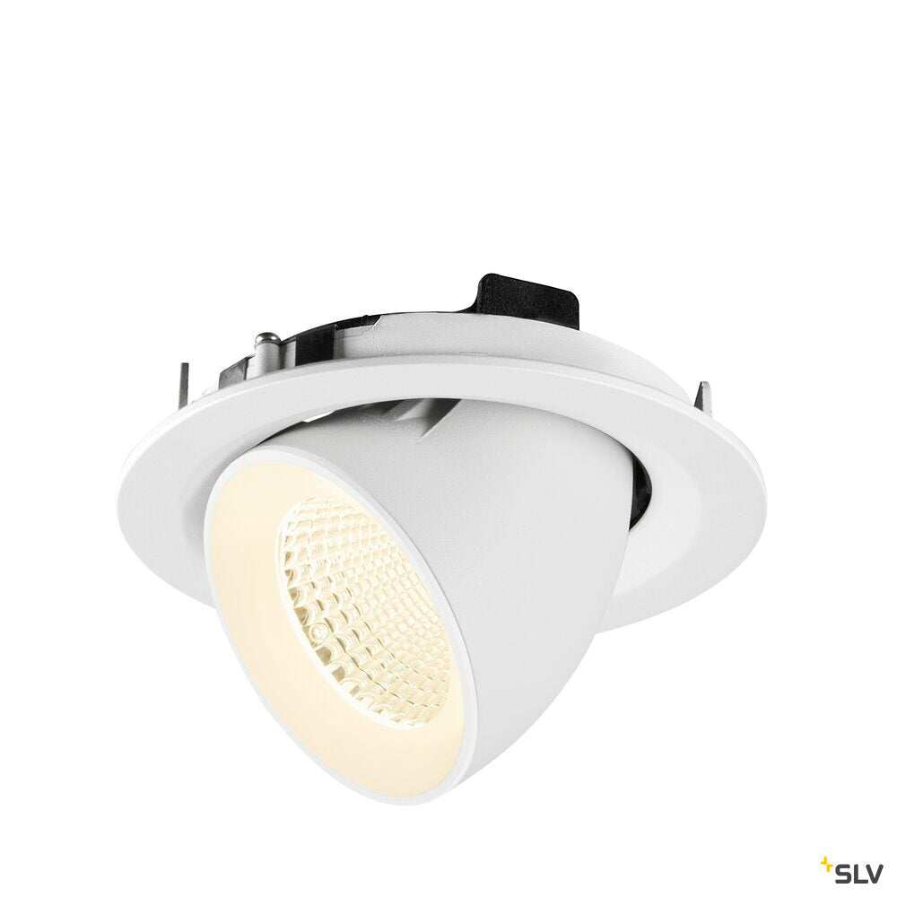 SLV NUMINOS® GIMBLE M, Recessed ceiling light, 4000 K, 40°, white 1009590