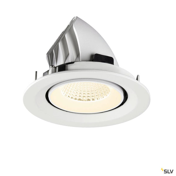 SLV NUMINOS® GIMBLE M, Recessed ceiling light, 4000 K, 40°, white 1009590