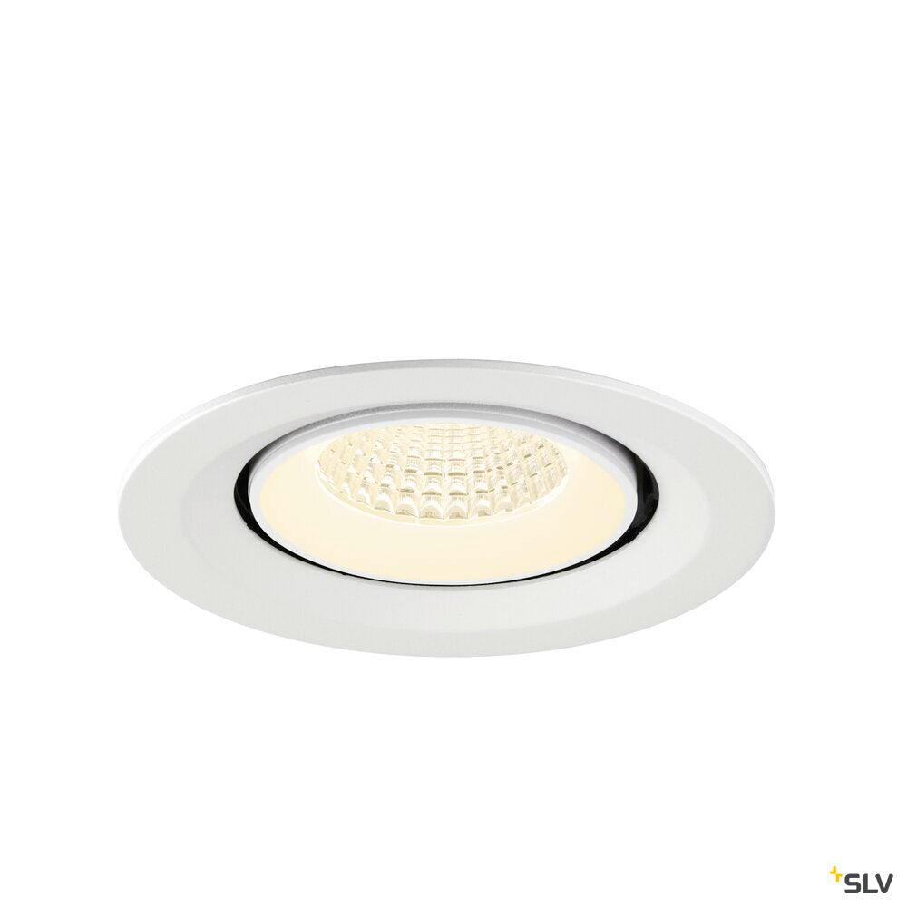 SLV NUMINOS® GIMBLE M, Recessed ceiling light, 4000 K, 55°, white 1009593