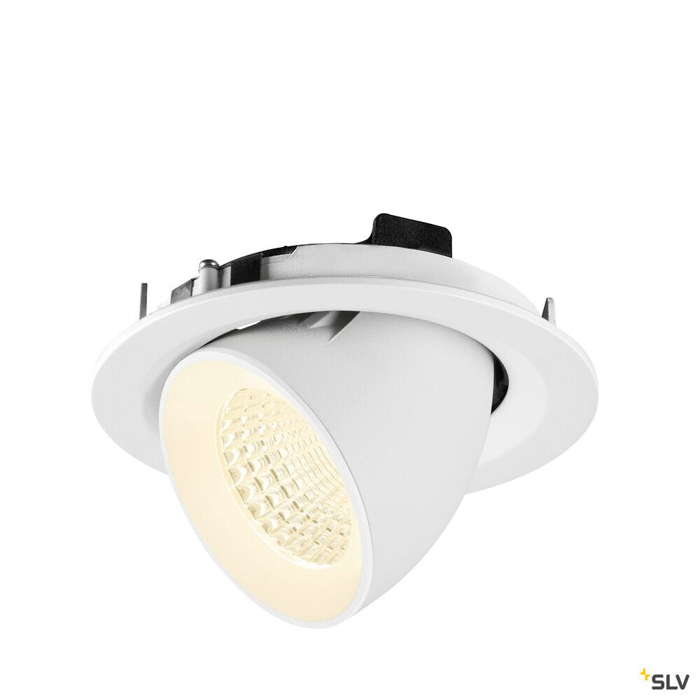 SLV NUMINOS® GIMBLE M, Recessed ceiling light, 4000 K, 55°, white 1009593