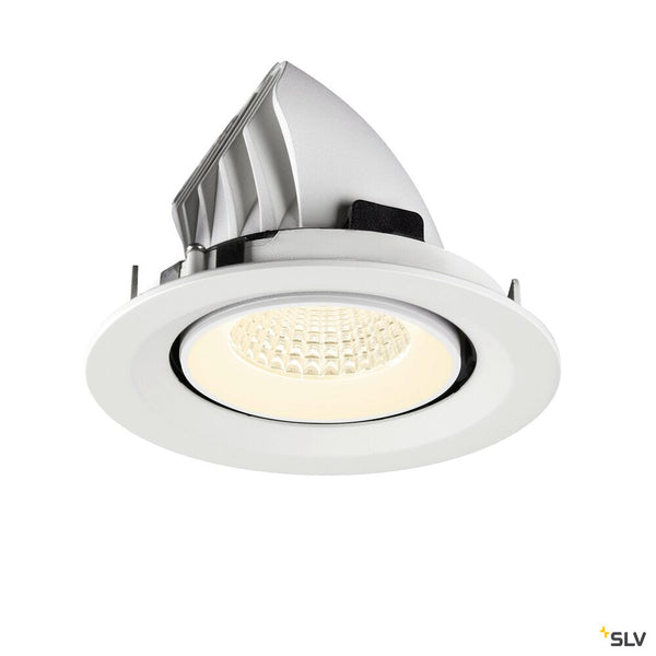 SLV NUMINOS® GIMBLE M, Recessed ceiling light, 4000 K, 55°, white 1009593