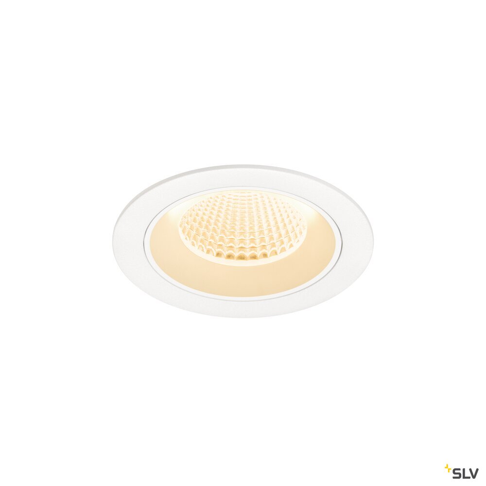 SLV NUMINOS® M, Recessed ceiling light, 2700 K, 40°, IP20, round, white 1009608