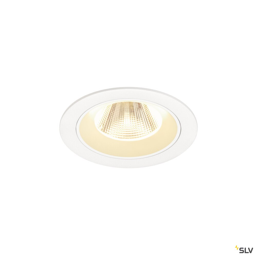 SLV NUMINOS® M, Recessed ceiling light, 3000 K, 20°, IP20, round, white 1009623