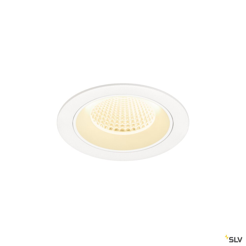 SLV MNUMINOS® S, Recessed ceiling light, 3000 K, 40°, IP20, round, white 1009626