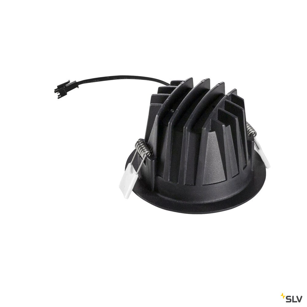 SLV NUMINOS® M, Recessed ceiling light, 4000 K, 40°, IP20, round, black / white 1009635