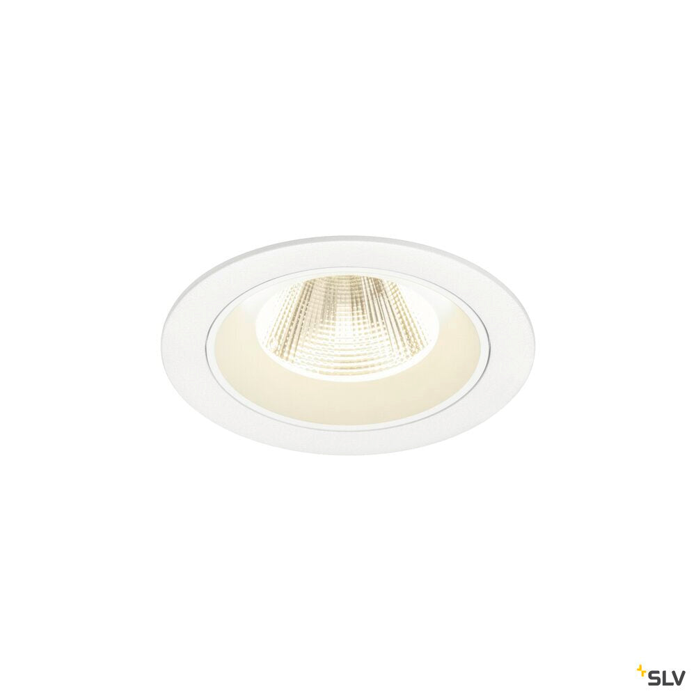 SLV NUMINOS® M, Recessed ceiling light, 4000 K, 20°, IP20, round, white 1009641
