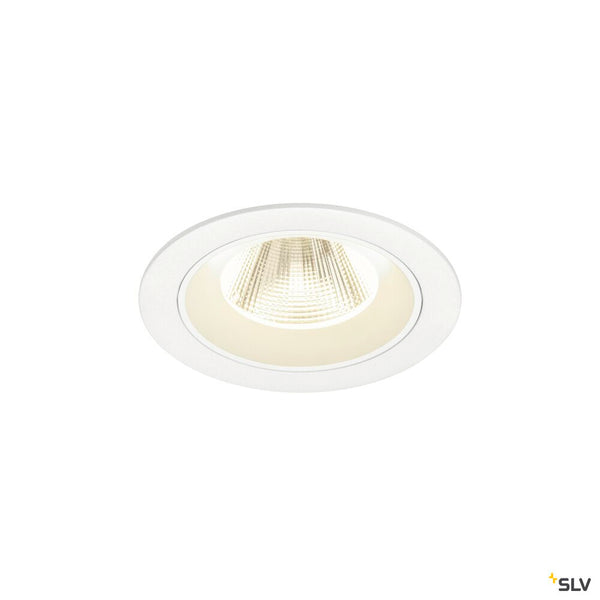 SLV NUMINOS® M, Recessed ceiling light, 4000 K, 20°, IP20, round, white 1009641