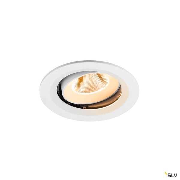 SLV NUMINOS® MOVE M, Recessed ceiling light, 2700 K, 20°, IP20, round, white 1009659