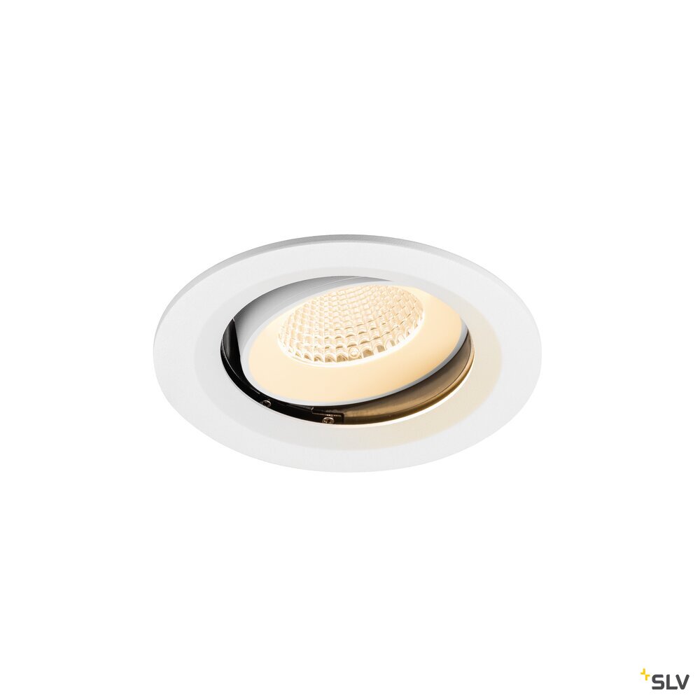 SLV NUMINOS® MOVE M, Recessed ceiling light, 2700 K, 40°, IP20, round, white 1009662